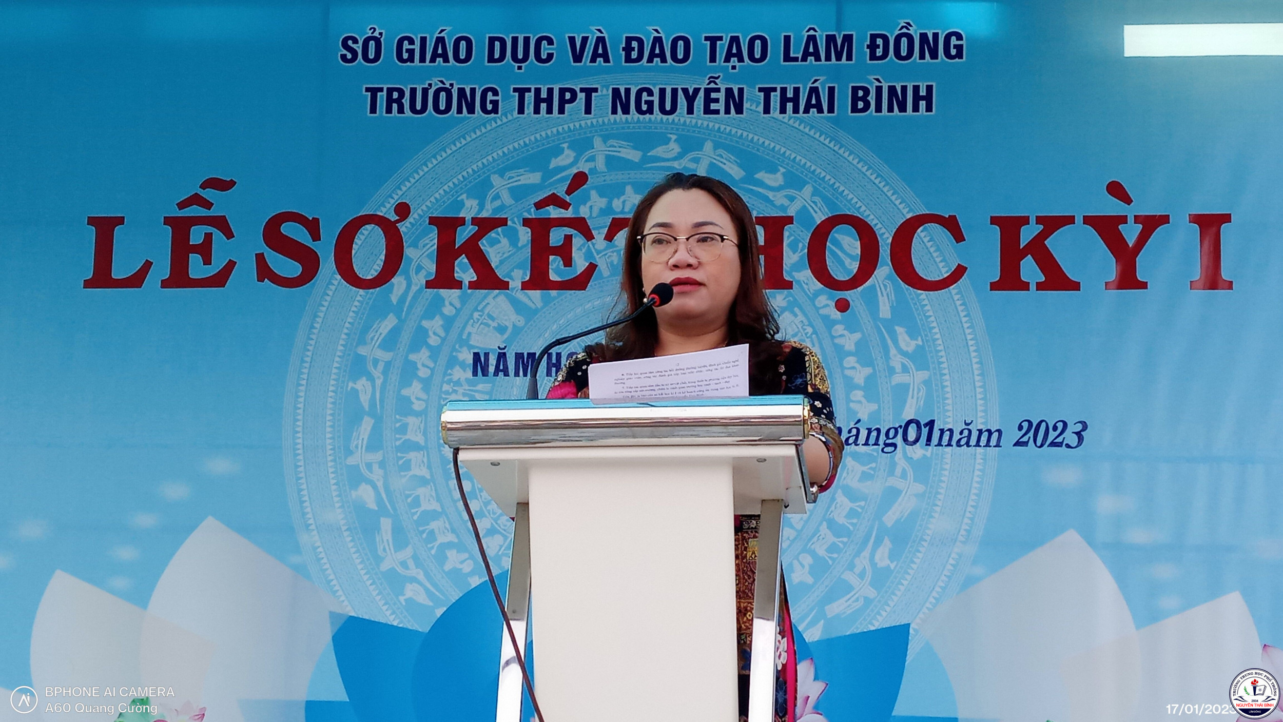 Cô Phan Thị Ngọc Châu - Hiệu trưởng nhà trường
